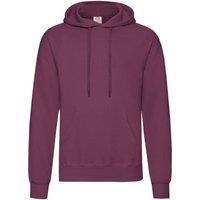 Fruit of the Loom Men's Hooded Sweatshirt Hoodie in Burgundy | Size: XL