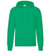 Fruit of the Loom Men's Hooded Sweatshirt Hoodie in Green | Size: Small