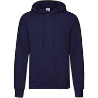 Fruit of the Loom Men's Hooded Sweatshirt Hoodie in Navy | Size: 2XL