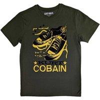 Kurt Cobain Men's Converse T-Shirt in Green | Size: Medium