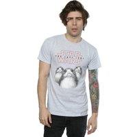 Star Wars: The Last Jedi Men's Porg Cotton T-Shirt in Grey | Size: XL