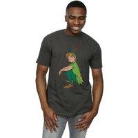 Peter Pan Men's Classic Heather T-Shirt in Mid Grey | Size: Large
