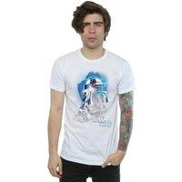 Star Wars: The Last Jedi Men's R2-D2 Brushed Cotton T-Shirt in White | Size: 2XL
