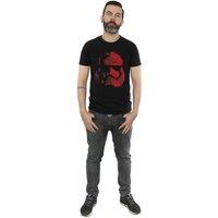 Star Wars: The Last Jedi Men's Cubist Stormtrooper Helmet Cotton T-Shirt in Black | Size: 3XL