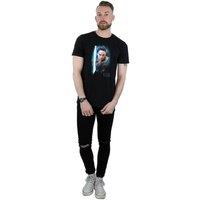Star Wars: The Last Jedi Men's Rey Brushed Cotton T-Shirt in Black | Size: 3XL