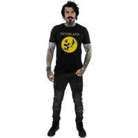 Peter Pan Men's Neverland Moon Cotton T-Shirt in Black | Size: XL