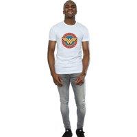 Wonder Woman Men's Logo Cotton T-Shirt in White | Size: 2XL