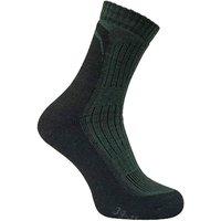 Dr Hunter Men's 1 Pack Reinforced Heel & Toe Merino Wool Hiking Socks in Green | Size: 6-8.5