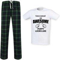 60 SECOND MAKEOVER Men's This Is What An Awesome Poppy Looks Like Pyjama Set in Green | Size: Medium