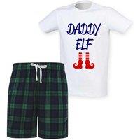 60 SECOND MAKEOVER Men's Daddy Elf Christmas Pyjama Set in Green | Size: XS