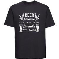 60 SECOND MAKEOVER Men's Beer Because You Can't Drink Bacon T-Shirt in Black | Size: Medium