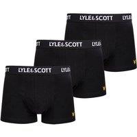 Lyle & Scott Men's Barclay 3 Pack Core Trunk Black in White | Size: XL