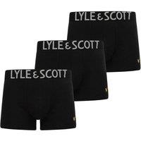 Lyle & Scott Men's Daniel 3 Pack Core Trunk Black | Size: Large