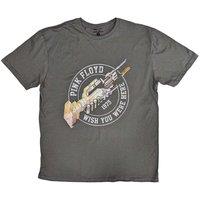Pink Floyd Men's Wish You Were Here 1975 Cotton T-Shirt in Charcoal | Size: XL