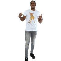Bambi Men's Classic Cotton T-Shirt in White | Size: Medium