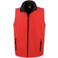 Result Men's Printable Softshell Body Warmer in Red | Size: Large