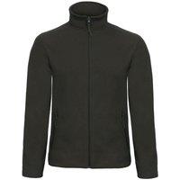 B&C Men's ID.501 Fleece Jacket in Black | Size: Small
