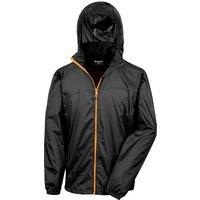Result Men's Lightweight Packaway Jacket in Black | Size: Small