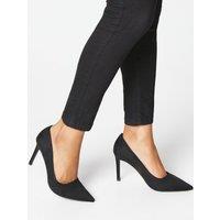 Dorothy Perkins Women's Dash Pointed High Stiletto Heel Court Shoes in Natural Black | Size: 7