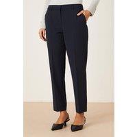 Dorothy Perkins Women's Slim Ankle Grazer Trouser in Navy | Size: 12