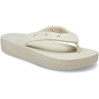Crocs Women's 'Classic Platform Flip Flop' Toe Post Summer in White | Size: 8