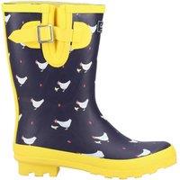 Cotswold Women's 'Farmyard' Print Mid Wellington Boot | Size: 6