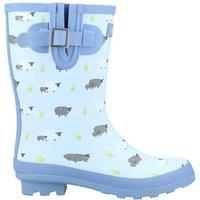 Cotswold Women's 'Farmyard' Print Mid Wellington Boot | Size: 5