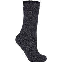 SOCKSHOP Heat Holders Women's 1 Pair 2.9 TOG Merino Wool Socks in Black | Size: 4-8