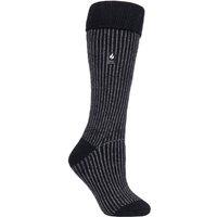 SOCKSHOP Heat Holders Women's 1 Pair 2.3 TOG Thermal Boot Socks in Black | Size: 4-8
