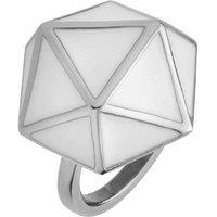 STORM Jewellery Women's Storm Geo Ring in Silver | Size: Medium