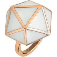 STORM Jewellery Women's Storm Geo Ring in Rose Gold | Size: Large