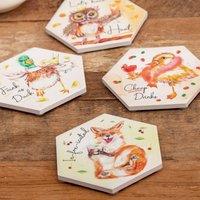 Boxer Gifts Women's Ceramic Coaster Set - Party Animals