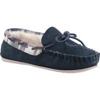 Cotswold Women's 'Kilkenny' Suede Classic Slippers in Navy | Size: 5