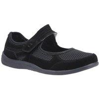 Fleet & Foster Women's Morgan Touch Fastening Shoe in Black | Size: 5
