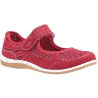 Fleet & Foster Women's Morgan Touch Fastening Shoe in Red | Size: 4