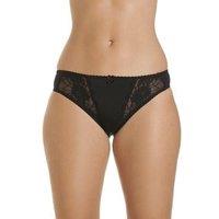 Camille Women's Three Pack Classic Style Lace Briefs in Black | Size: 16