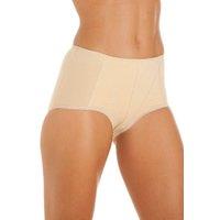 Camille Women's Three Pack Classic Cotton Control Briefs in Beige | Size: 18-20