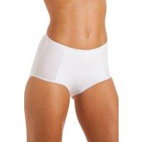 Camille Women's Three Pack Classic Cotton Control Briefs in White | Size: 26-28