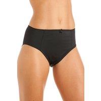 Camille Women's Classic Style Two Pack High Waist Full Briefs in Black | Size: 14-16
