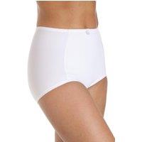 Camille Women's Two Pack High Waist Eternal Maxi Briefs in White | Size: 22-24