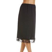Camille Women's 26" Length Underskirt Slip in Black | Size: 18-20