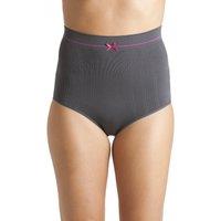 Camille Women's Two Pack Seamfree High Waist Shapewear Control Briefs in Grey | Size: 14-16