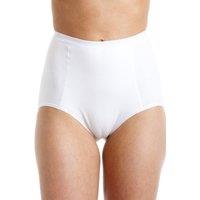 Camille Women's Two Pack High Waist Control Briefs in White | Size: 18