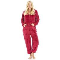 Camille Women's Supersoft Hooded Onesie in Magenta | Size: 10-12