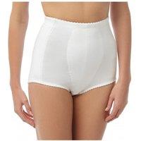 Camille Women's Two Pack Cotton High Waisted Comfort Control Full Briefs in White | Size: XL