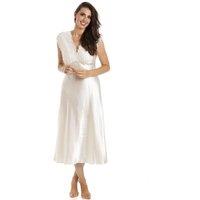 Camille Women's Classic Satin Chemises in Cream | Size: 10-12
