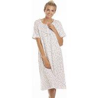 Camille Women's Classic Floral Print Nightdress in Pink | Size: 14-16