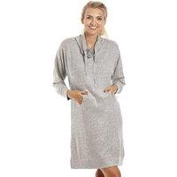 Camille Women's Long Sleeve Cowl Neck Lounger in Grey | Size: Medium