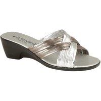 Boulevard Women's X Over Mule Sandals in Metallics | Size: 7