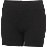 AWDis Women's Just Cool Girlie Cool Training Shorts in Black | Size: Small